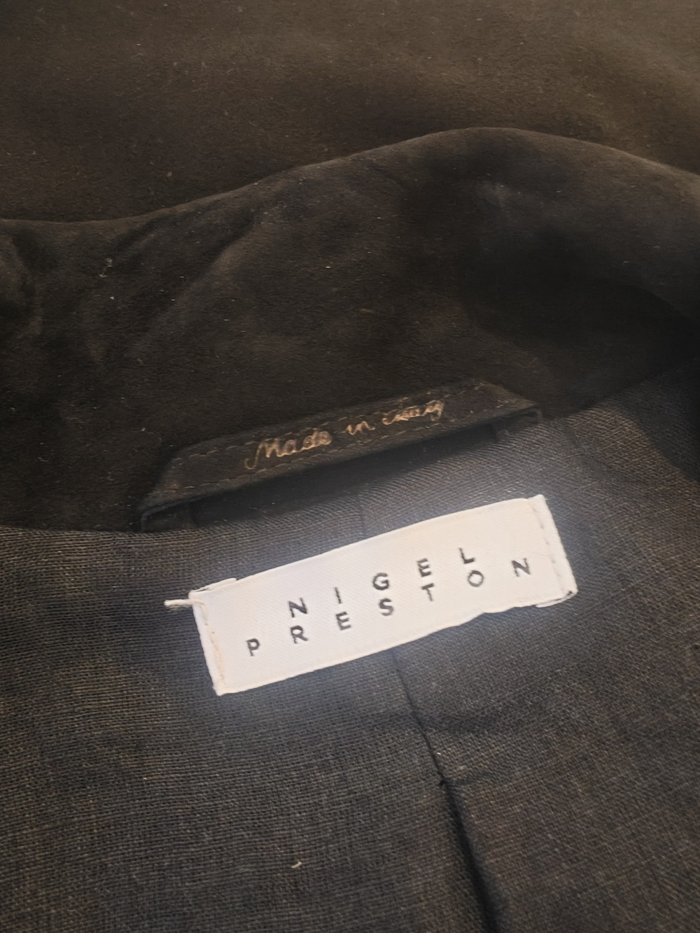 Nigel Preston Black Suede Fringe Tie-Front Jacket - Picture 10 of 10
